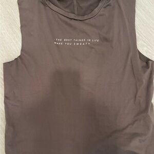 Women's Lovers of HYoumanity Sleeveless Brown Top